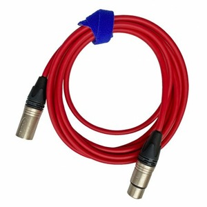 Кабель аудио XLR - XLR GS-PRO XLR3F-XLR3M red 1.0m