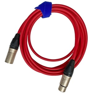 Кабель аудио XLR - XLR GS-PRO XLR3F-XLR3M red 15.0m