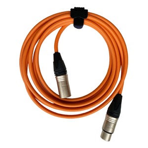 Кабель аудио XLR - XLR GS-PRO XLR3F-XLR3M orange 5.0m