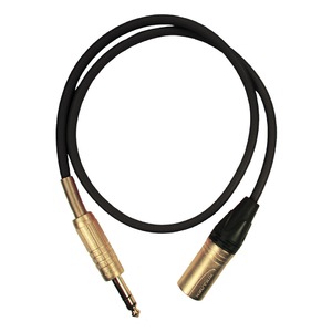 Кабель аудио Jack - XLR GS-PRO JackStereo-XLR3M black 5.0m