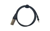 Кабель аудио Jack - XLR GS-PRO CL 100 miniJackSt-screw с закруткой - XLR3M черный 1.5m