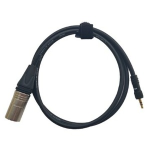 Кабель аудио Jack - XLR GS-PRO CL 100 miniJackSt-screw с закруткой - XLR3M черный 1.5m