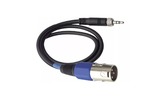 Кабель аудио Jack - XLR GS-PRO CL 100 miniJackSt-screw с закруткой - XLR3M черный 1.0m