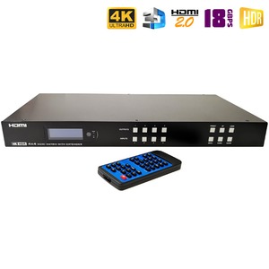 HDMI 2.0 матрица 4x4 с удлинением по UTP Dr.HD 005005033 MA 446 EX90