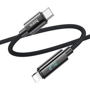 Кабель USB hoco 6942007611879 2.4А, U125, черный 1.2m